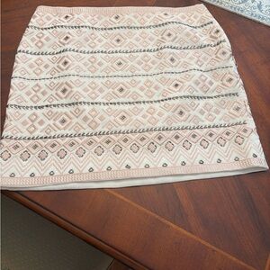 White House Black Market Geometric Skirt